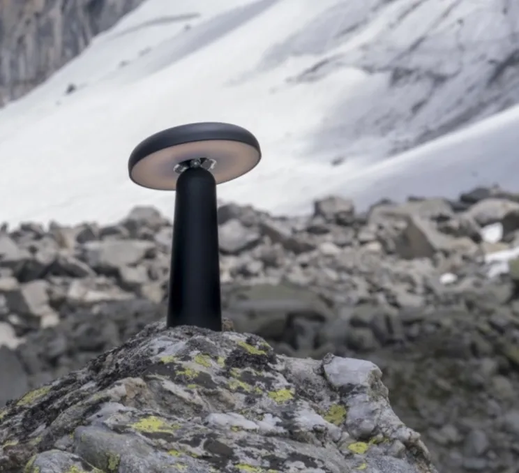 Baladeuse, Mush Mush, noir, LED, dim, 3000K, 120 lm, Ø14cm, H21,8cm - Nexel