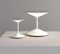 Baladeuse, Narciso, petit, blanc, LED, dim, 3000K, Ø16cm, H20cm - Penta