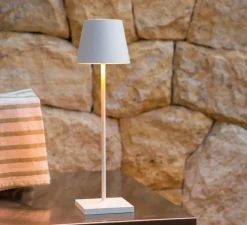 Lampe*Zafferano Baladeuse, Poldina, , IP65, LED, dim, 2200-3000K, 256 lm, Ø11cm, H38cm - blanc