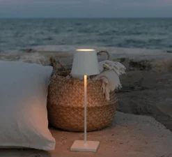 Lampe*Zafferano Baladeuse, Poldina, , IP65, LED, dim, 2200-3000K, 256 lm, Ø11cm, H38cm - blanc