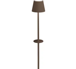 Lampe*Zafferano Baladeuse, Poldina, , avec piquet, IP54, LED, dim, 2200-3000K, 256 lm, Ø11cm, H60cm - corten