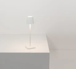 Baladeuse, Poldina Micro, blanc, IP65, LED, dim, 2200-3000K, 195 lm, Ø7cm, H27,5cm - Zafferano