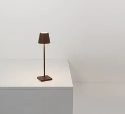 Baladeuse, Poldina Micro, cuivre, IP65, LED, dim, 2200-3000K, 195 lm, Ø7cm, H27,5cm - Zafferano