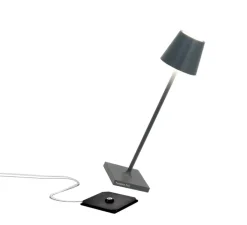 Lampe*Zafferano Baladeuse, Poldina Micro, , IP65, LED, dim, 2200-3000K, 195 lm, Ø7cm, H27,5cm - Gris foncé