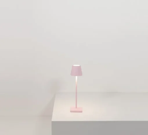 Baladeuse, Poldina Micro, rose, IP65, LED, dim, 2200-3000K, 195 lm, Ø7cm, H27,5cm - Zafferano