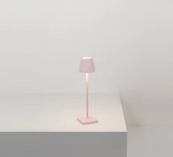 Baladeuse, Poldina Micro, rose, IP65, LED, dim, 2200-3000K, 195 lm, Ø7cm, H27,5cm - Zafferano