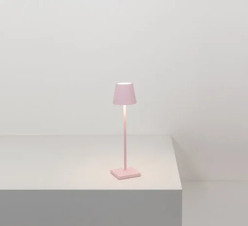 Baladeuse, Poldina Micro, rose, IP65, LED, dim, 2200-3000K, 195 lm, Ø7cm, H27,5cm - Zafferano