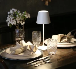 Lampe*Zafferano Baladeuse, Poldina Mini, , IP65, LED, dim, 2200-3000K, 234-256 lm, Ø11cm, H30cm - blanc