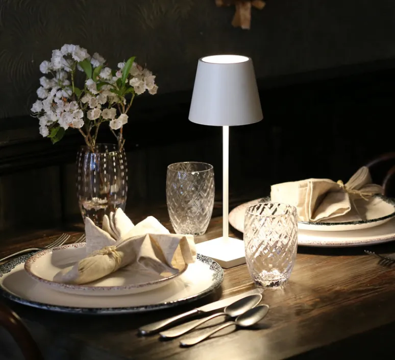 Lampe*Zafferano Baladeuse, Poldina Mini, , IP65, LED, dim, 2200-3000K, 234-256 lm, Ø11cm, H30cm - blanc