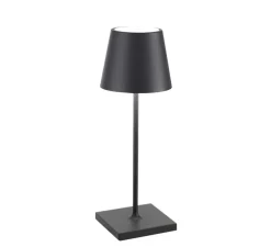Baladeuse, Poldina Mini, gris foncé, IP65, LED, dim, 2200-3000K, 234-256 lm, Ø11cm, H30cm - Zafferano