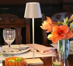 Baladeuse, Poldina, sable, IP65, LED, dim, 2200-3000K, 256 lm, Ø11cm, H38cm - Zafferano