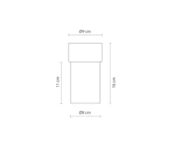 Lampe*Robin Baladeuse, Rizzo, , LED, dim, 3000K, 250 lm, Ø9cm, H16cm - noir