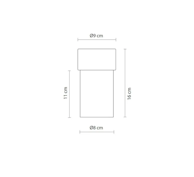 Lampe*Robin Baladeuse, Rizzo, , LED, dim, 3000K, 250 lm, Ø9cm, H16cm - orange