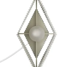 Lampe*Pholc Baladeuse, Romb Mini, , IP44, L8cm, H19cm - blanc coton