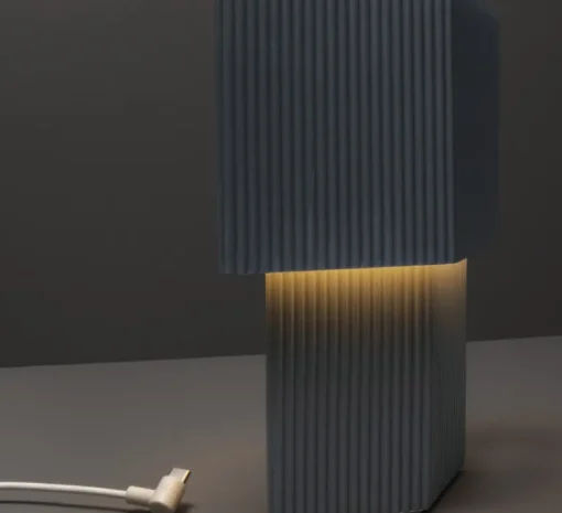 Lampe*Pholc Baladeuse, Romb Mini, , IP44, L8cm, H19cm - bleu