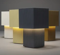 Lampe*Pholc Baladeuse, Romb Mini, , IP44, L8cm, H19cm - bleu