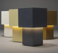 Baladeuse, Romb Mini, jaune cumin, IP44, L8cm, H19cm - Pholc