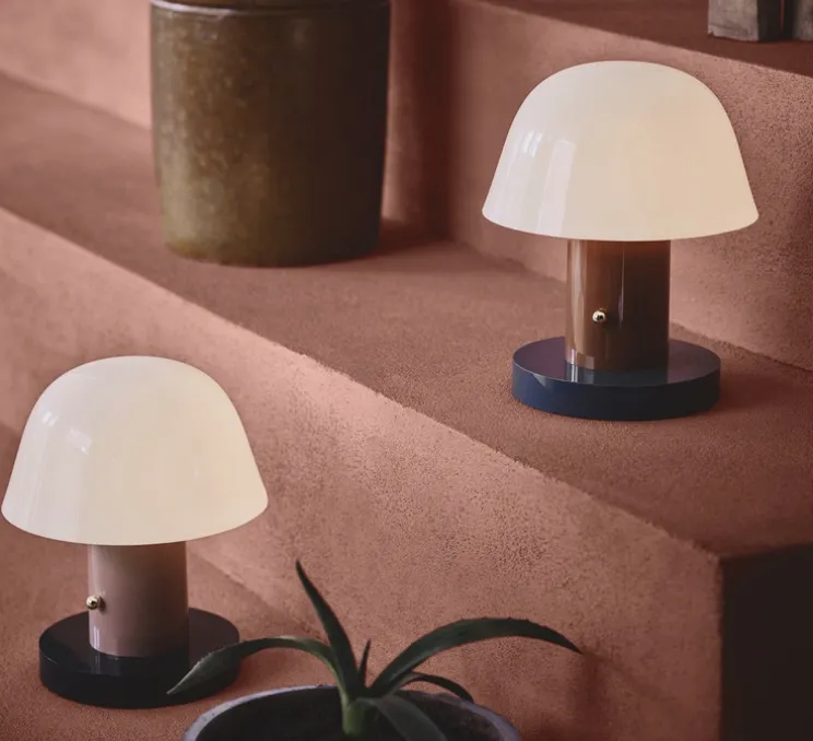 Baladeuse, Setago JH27, naturel, vert forêt, IP43, Ø23cm, H22cm - Andtradition