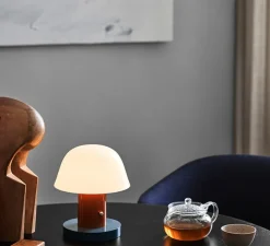 Baladeuse, Setago JH27, rouille, bleu, IP43, Ø23cm, H22cm - Andtradition