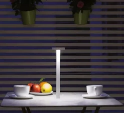 Lampe*Davide Groppi Baladeuse, TeTaTeT, , LED, 3000K, 178lm, 12H, Ø9cm, H34,5cm - blanc mat