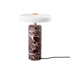 Baladeuse, Trip, Marbre rouge, IP44, LED, dim, 3000K, Ø17cm, H21cm - Design by us