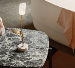 Lampe*Slamp Baladeuse, Tulip Battery, , LED, dim, 3000K, 150 lm, L8,5cm, H38cm - blanc