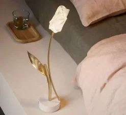 Lampe*Slamp Baladeuse, Tulip Battery, , LED, dim, 3000K, 150 lm, L8,5cm, H38cm - blanc