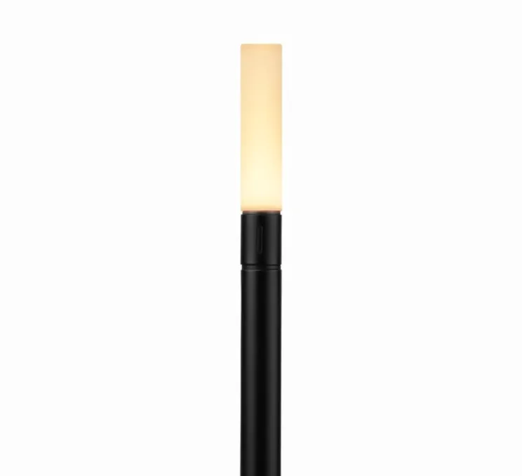 Baladeuse, Wick, noir, LED, dim, 2600K, lm, Ø12cm, H26cm - Graypants
