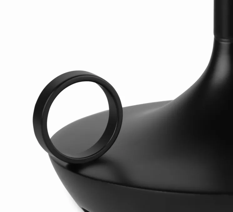 Baladeuse, Wick, noir, LED, dim, 2600K, lm, Ø12cm, H26cm - Graypants