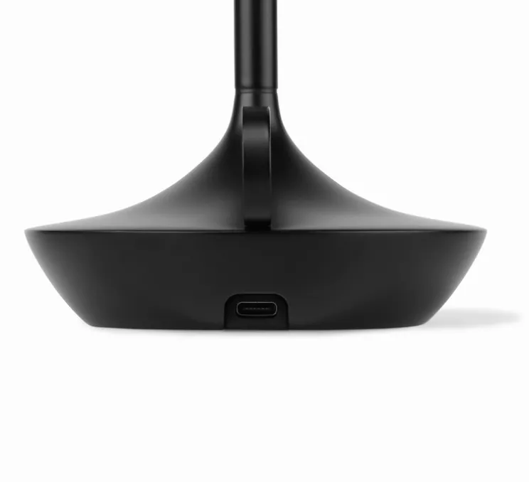 Baladeuse, Wick, noir, LED, dim, 2600K, lm, Ø12cm, H26cm - Graypants