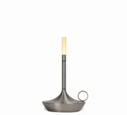Baladeuse, Wick S, graphite, IP44, LED, dim, 2600K, 35 lm, Ø12cm, H16,5cm - Graypants