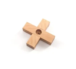 Accessoires*Seletti Base, Linea Wooden Stand, , Ø22cm, H4cm - bois, marron