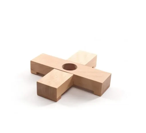 Accessoires*Seletti Base, Linea Wooden Stand, , Ø22cm, H4cm - bois, marron