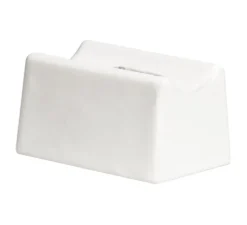 Accessoires|Plafonnier & Spot*Zangra Base pour applique, douille s14d, porcelaine blanche, pour ampoule tubulaire, L7cm, H4cm, P4.6cm -