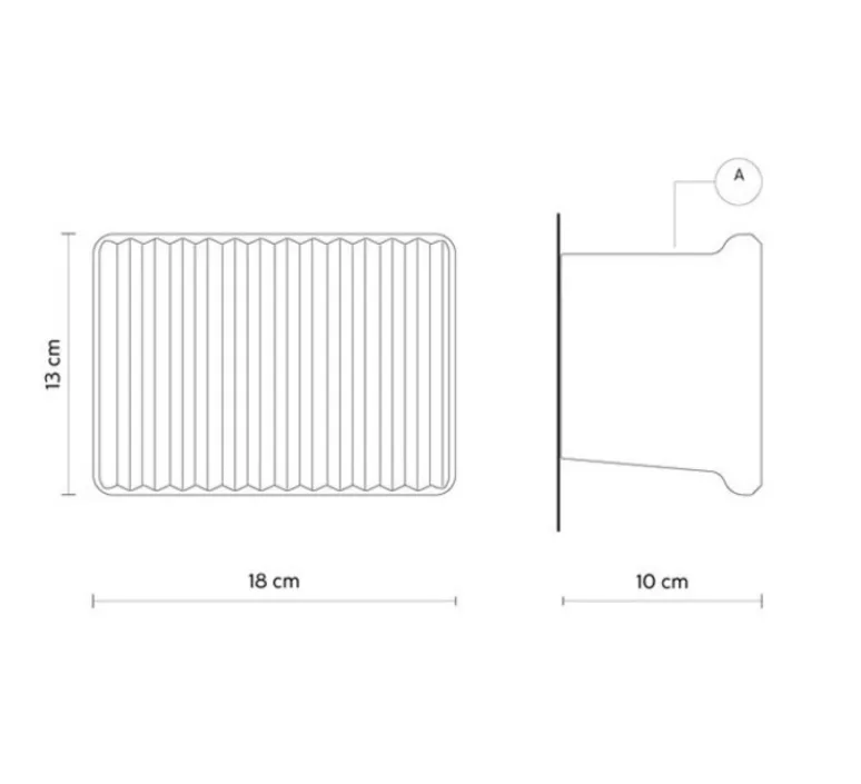 Applique*Karman Base pour applique, Umarell, sans personnage, , LED, 2700K, 1282 lm, L18cm, H13cm - blanc mat