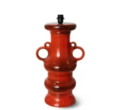 Lampe*HKLIVING Base pour lampe, Glazed , , L33cm, H60cm - HK Living orange