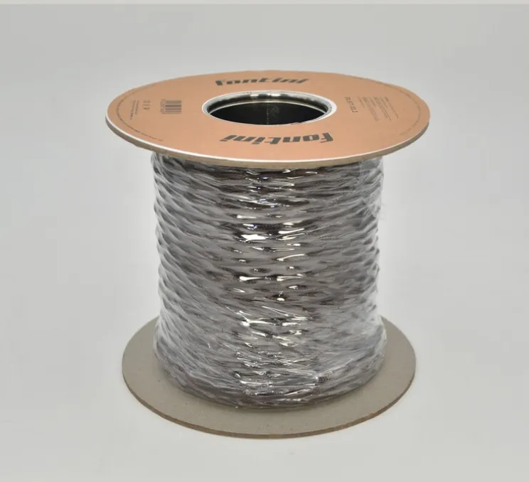 Bobine de câble tressé en fibre de verre 50 mètres, Garby, Marron, 3x1,5mm² - Fontini