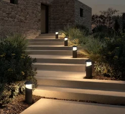 Lampadaire*9010 Novantadieci Borne, Alfiere Small, , IP65, Ø12,4cm, H40cm - gris foncé