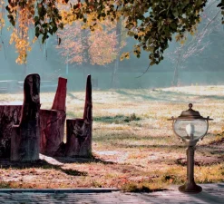 Lampadaire*Moretti Luce Borne, Betulle 2064, , IP44, Ø26cm, H48cm - Laiton vieilli, cuivre