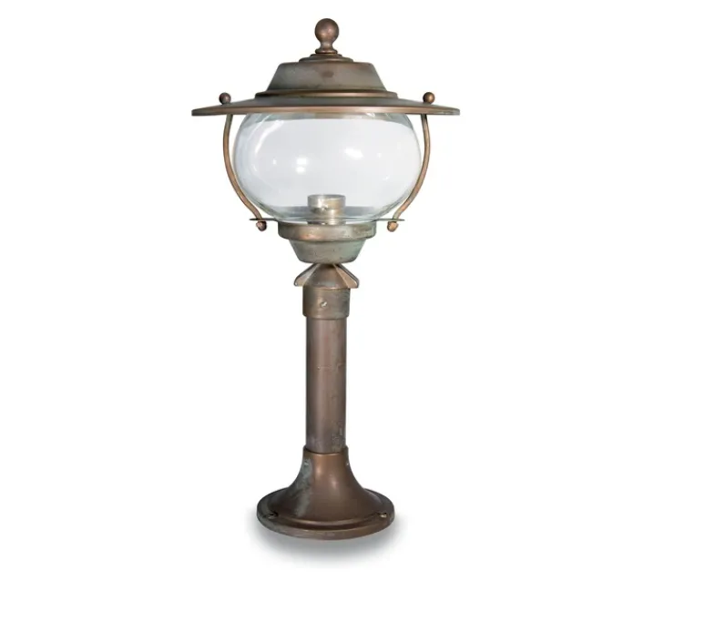 Lampadaire*Moretti Luce Borne, Betulle 2064, , IP44, Ø26cm, H48cm - Laiton vieilli, cuivre