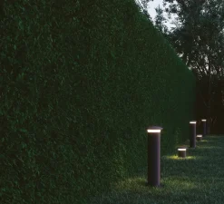 Lampadaire*Nedgis Borne, Bitt M, , IP65, LED, 3000K, 1284 lm, Ø20,9cm, H75,5cm - rouille