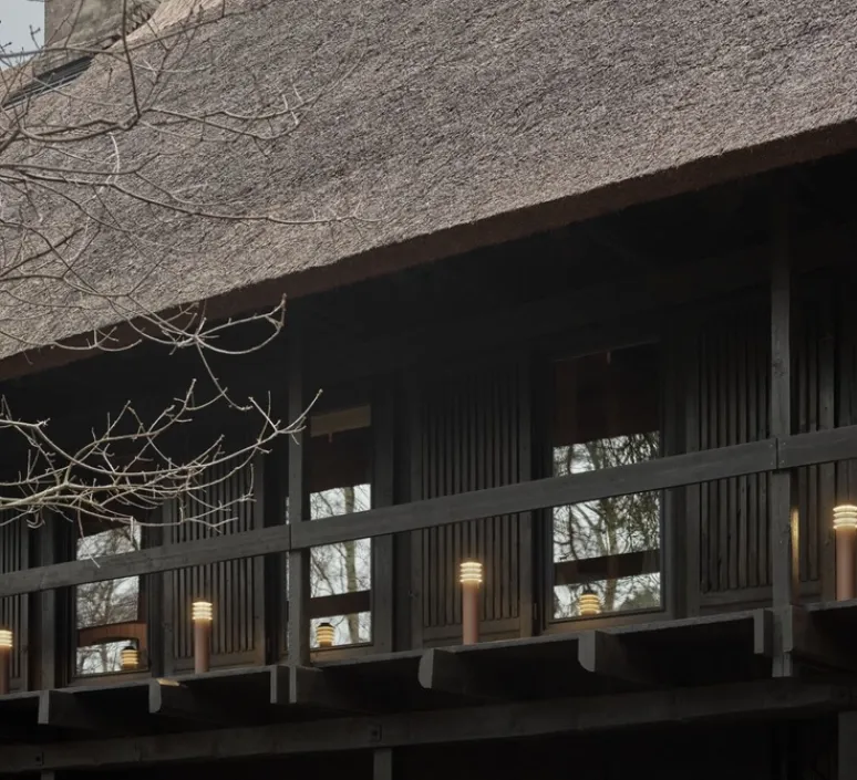 Lampadaire*Louis Poulsen Borne, Bysted Garden longue, , IP65, LED, 2700K, lm, Ø13,2cm, H53,4cm - Corten