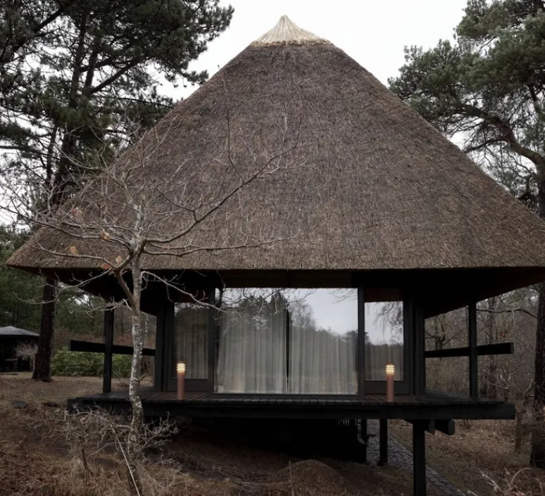 Lampadaire*Louis Poulsen Borne, Bysted Garden longue, , IP65, LED, 2700K, lm, Ø13,2cm, H53,4cm - Corten