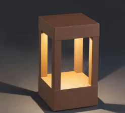 Lampadaire*Faro Borne d'extérieur, Agra, , hauteur 20cm - marron