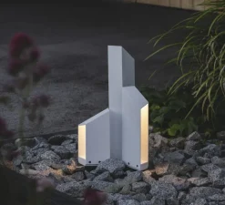 Lampadaire*Marset Borne, Domus B37, , IP65, LED, 2700K, 505 lm, L14cm, H37cm - blanc