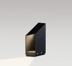 Lampadaire*Marset Borne, Domus B26, , IP65, LED, 2700K, 505 lm, L14cm, H26cm - noir