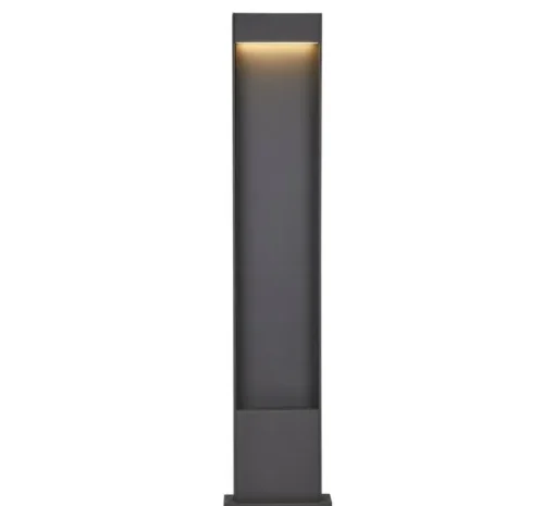 Borne, Flatt 100, anthracite, IP65, LED, 3000-4000 K, 400 lm, L18cm, H100cm - SLV