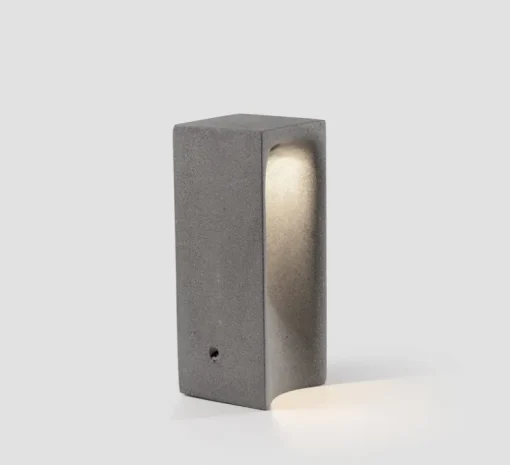 Borne, Grot 400, béton, IP55, LED, 2700K, 77 lm, L15,8cm, H40cm - Faro