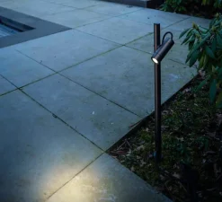 Lampadaire*SLV Borne, Helia Slim, , IP65, LED, 3000K, 450 lm, L12cm, H60cm - noir