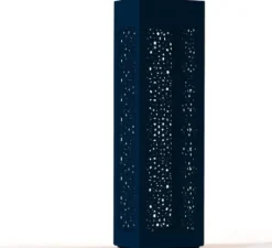 Lampadaire*Roger Pradier Borne, Hogar Moucharabieh N°5, , IP67, LED, 2700K, 2376 lm, L25cm, H81,4cm - bleu acier